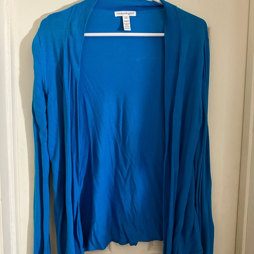 Ambience apparel turquiose blue sweater